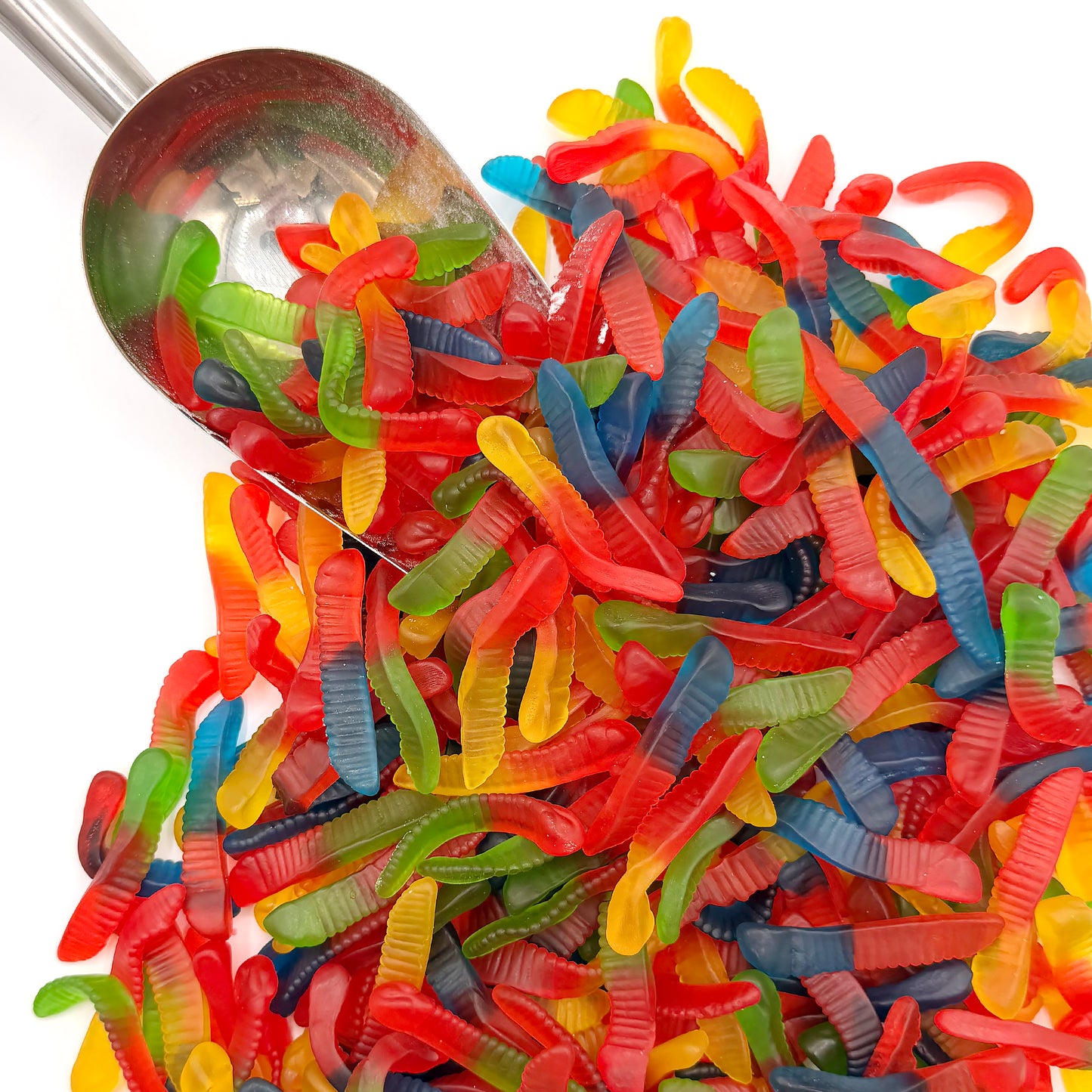 Gummy Worms, 1 Pound Bag, Assorted Fruit Flavors, Made With Real Fruit Juice, Classic Gummy Worms Chewy Candy for Parties, Buffets, Snacking