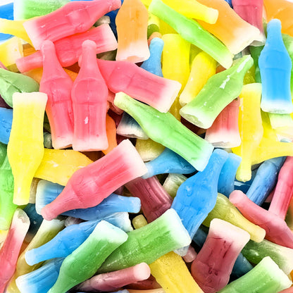 Wax Bottle Candy Drinks, 1 Pound Bag - Retro Wax Candy Bottles, Liquid Filled - Variety Flavor Nip Candy Juice - Classic Wax Candy for Old School Candy Lovers