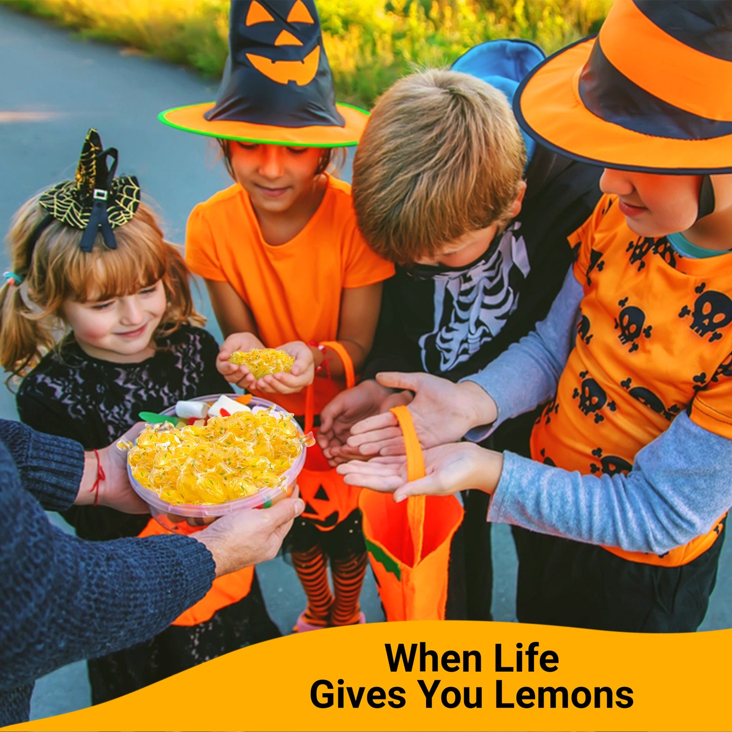 Lemon Drops Hard Candy – 1 Pound Bag (Approx. 75 Pieces) – Individually Wrapped Old Fashioned Italian Lemon Candy – Perle di Sole Tart Citrus Drop Treats