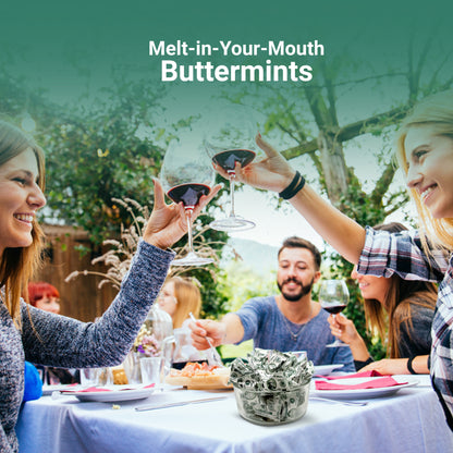 Money Buttermints Individually Wrapped, 100 Pieces | Creamy Mint Candy for Casino Party Favors, Trade Show Giveaways & Money Candy Gifts | Fun Dollar Treats For Events