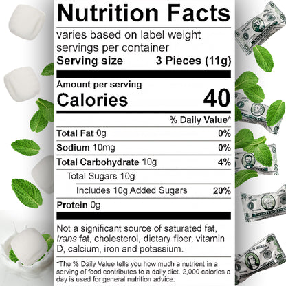 Money Buttermints Individually Wrapped, 100 Pieces | Creamy Mint Candy for Casino Party Favors, Trade Show Giveaways & Money Candy Gifts | Fun Dollar Treats For Events