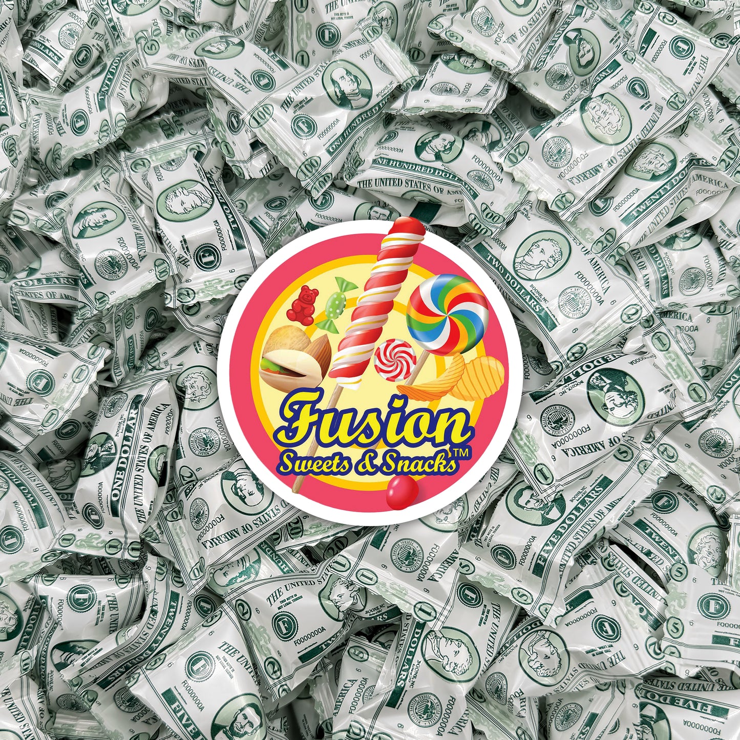 Money Buttermints Individually Wrapped, 100 Pieces | Creamy Mint Candy for Casino Party Favors, Trade Show Giveaways & Money Candy Gifts | Fun Dollar Treats For Events