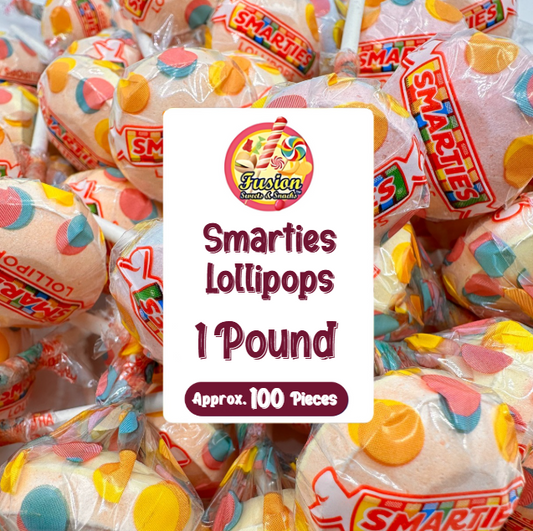 Smarties Lollipops – 2 lb Bulk Bag, Original Flavors, Individually Wrapped