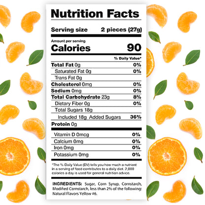 Orange Slices Candy - 2 Pound Bulk Bag (Approx 70 Count) Orange Jelly Candy, Nostalgic Fruit Slices Candies for Office Bowls, Buffets, Snacking and More