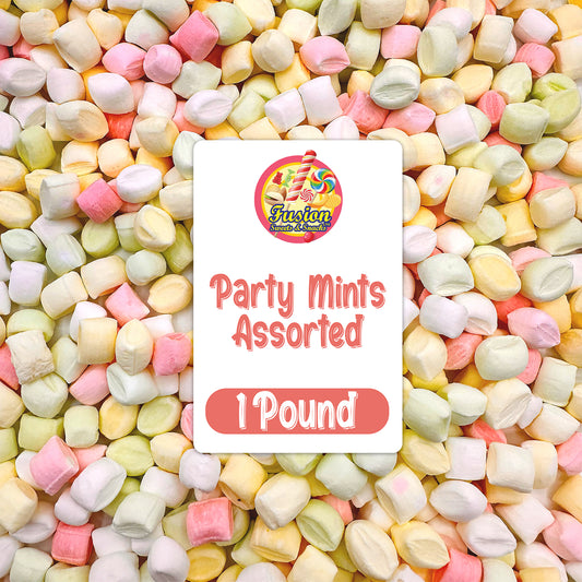 Party Mints Assorted - 1 Pound Bulk Bag Baby Shower Mint - After Dinner Mints- Colorful Delicious Pastel Colored, Great Wedding Mint