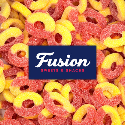 Peach Rings Gummy Candy 1 lb – Soft Chewy Sweet & Sour Gummies Bulk Bag, Juicy Peach Rings Bulk For Snacking, Party Treats & Candy Bowls