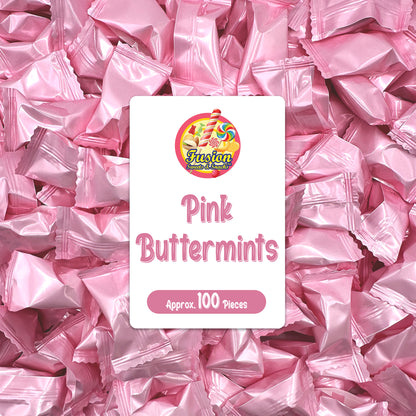 Pink Buttermints - 100 Count - Pink Candy For Baby Shower - Baby Shower Candy - Perfect For Gender Reveal Parties, Hospital Goodie Bags, Welcome Baby Party, And More