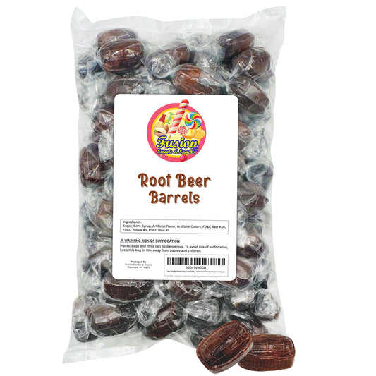 Root Beer Barrels Candy - 1 Pound Bulk Bag - Old Fashioned Individually Wrapped Rootbeer Hard Candies