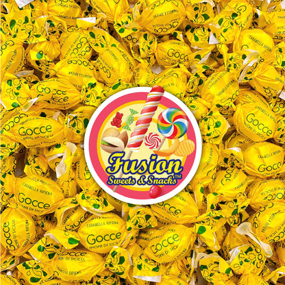Italian Lemon Drops Hard Candy – 1 Pound Bag – Classic Lemon Candy Individually Wrapped – Limoni Treats from Italy – Old Fashioned Citrus Delight - Perfect Italian Party Favors