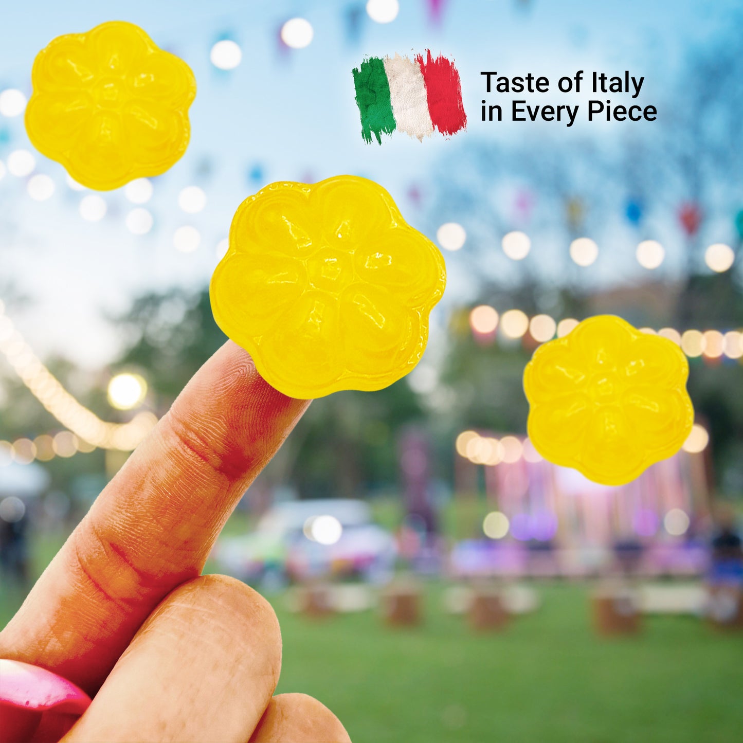 Italian Lemon Drops Hard Candy – 1 Pound Bag – Classic Lemon Candy Individually Wrapped – Limoni Treats from Italy – Old Fashioned Citrus Delight - Perfect Italian Party Favors