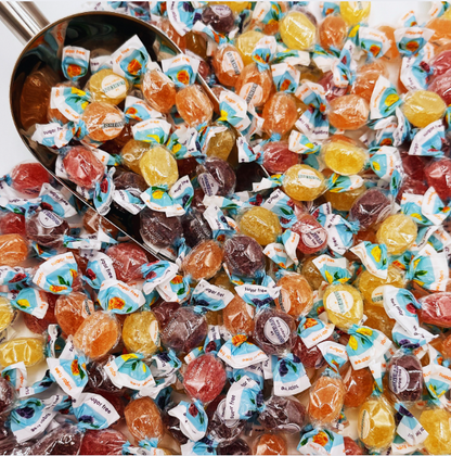 Sugar Free Bonelle Italian Fruit Jelly Candy - 1 Pound (Approx. 115 Pieces) - Sugar Free Candy Individually Wrapped - Perfect For Snacks, Movie Theatre, Gift Baskets, And More