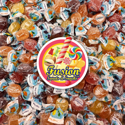 Sugar Free Bonelle Italian Fruit Jelly Candy - 1 Pound (Approx. 115 Pieces) - Sugar Free Candy Individually Wrapped - Perfect For Snacks, Movie Theatre, Gift Baskets, And More