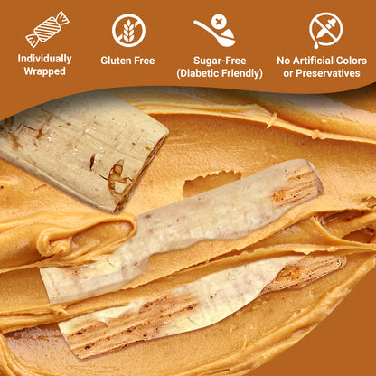 Sugar Free Peanut Butter Bars - 1 Pound Individually Wrapped - Atkinson Bulk Peanut Butter Candy