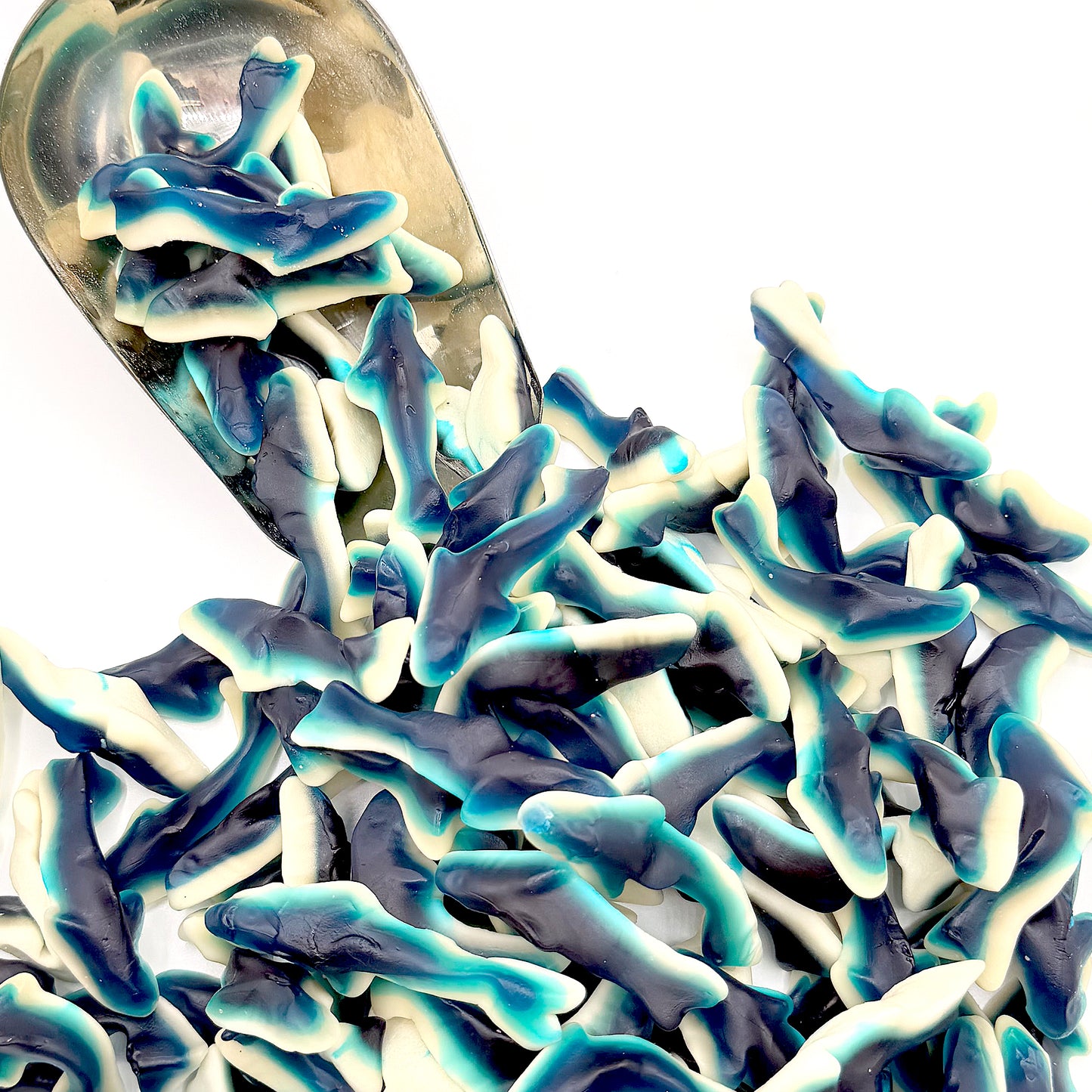 Blue Raspberry Gummy Sharks – 1 Pound Bag Soft Chewy Shark Gummy Candy, Blue Candy Sharks For Parties, Ocean-Theme Snacks, Sour Gummies Lovers, And More