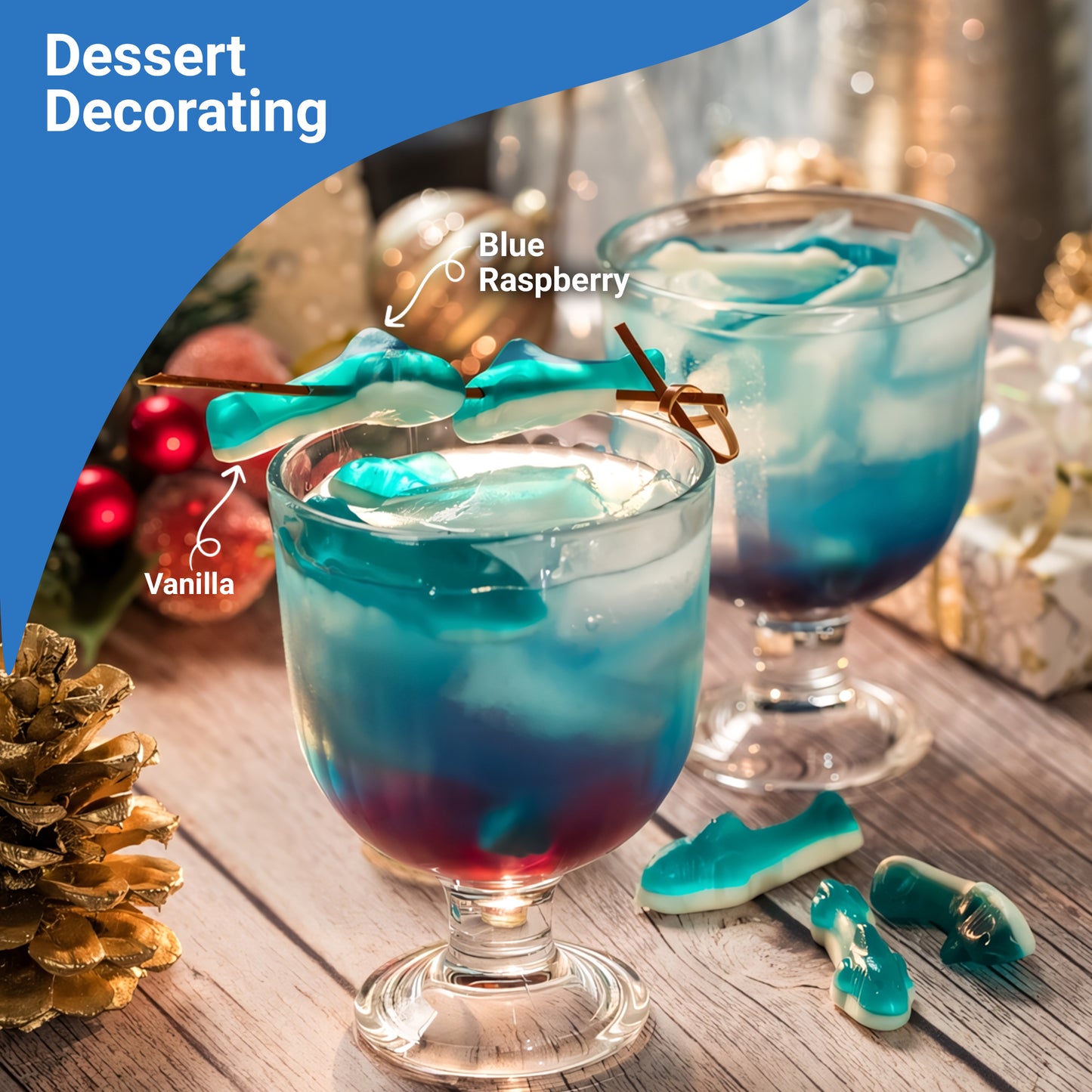 Blue Raspberry Gummy Sharks – 1 Pound Bag Soft Chewy Shark Gummy Candy, Blue Candy Sharks For Parties, Ocean-Theme Snacks, Sour Gummies Lovers, And More