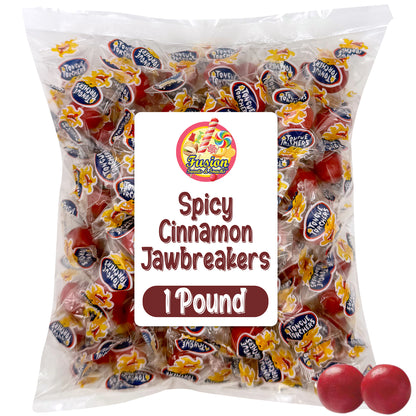 Cinnamon Spicy Jawbreakers 1-Pound Bag (80 Count) – Individually Wrapped Atomic Fireballs Fireball Candy, Atomic Fireball Hard Candy, Fire Balls, Old Fashioned Jaw Breaker Christmas Candy