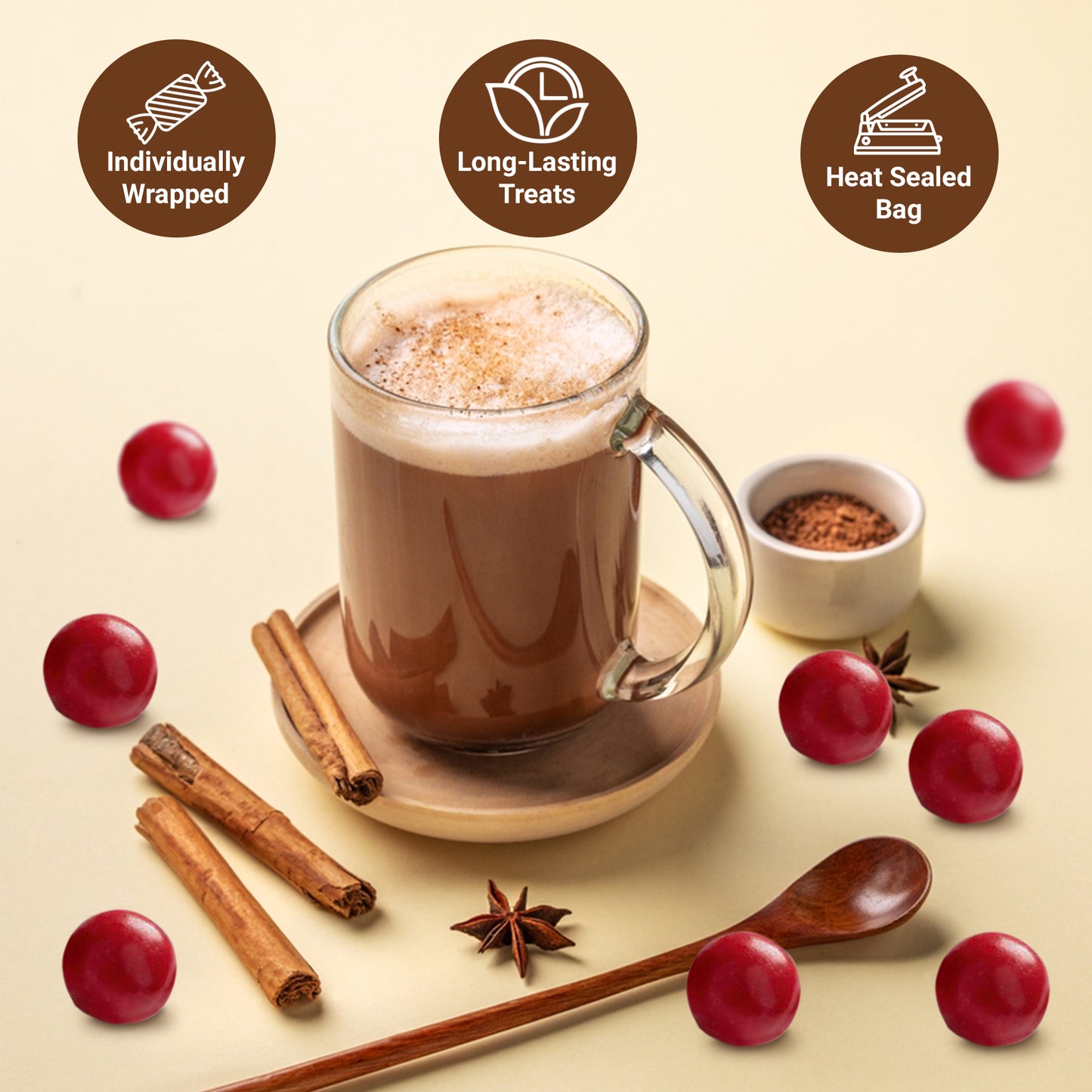 Spicy Cinnamon Jawbreakers – 2 Pounds, Tongue Torchers Fireballs, Individually Wrapped – Hot Atomic Fireballs Hard Candy, Fireball Treats Bulk, Cinnamon Fire Balls Jaw Breakers