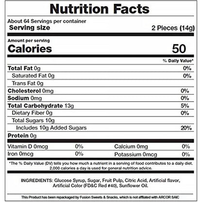 Strawberry Filled Hard Candy - Individually Wrapped Strawberry Bon Bons Candy 2 Pound Bulk Bag