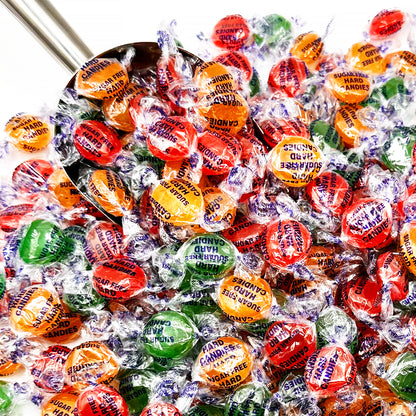 Sugar Free Assorted Fruit Flavor Hard Candy – 2  lb Bulk Bag (Approx 150 Count) - Cherry, Lime, Orange Individually Wrapped, Keto & Diabetic Friendly Low‑Calorie Sugar Free Hard Candy