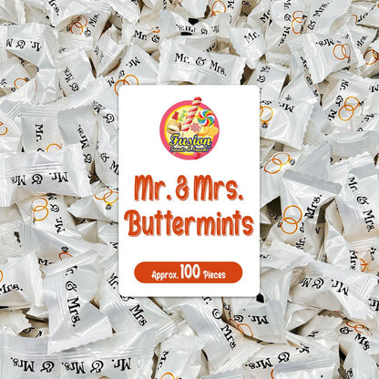 Gold Buttermints (Approx. 120 Count) - Butter Mints Individually Wrapped - Wedding Mints