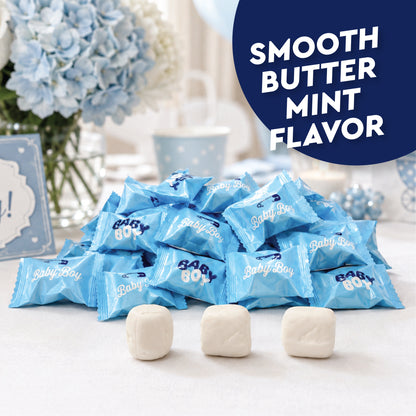 Baby Boy Buttermints - 100 Count - Baby Shower Butter Mints Individually Wrapped - Baby Shower Candy