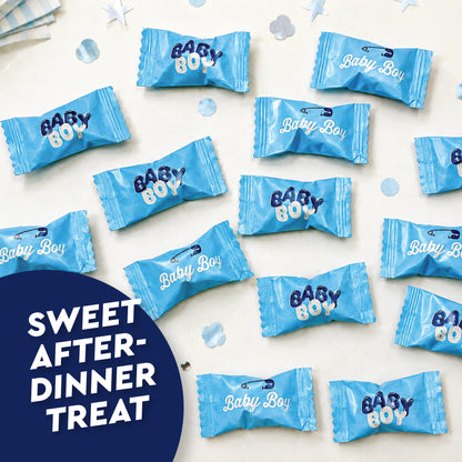 Baby Boy Buttermints - 100 Count - Baby Shower Butter Mints Individually Wrapped - Baby Shower Candy