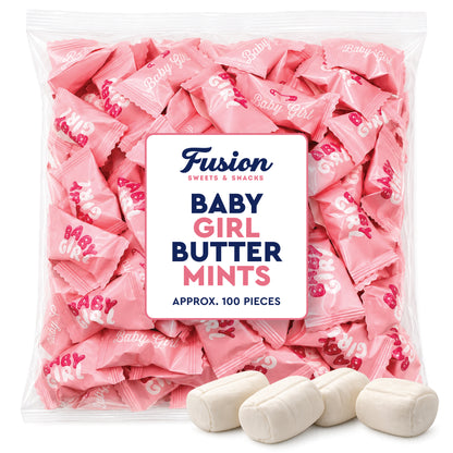 Baby Girl Buttermints - 100 Count - Baby Shower Butter Mints - Baby Shower Candy