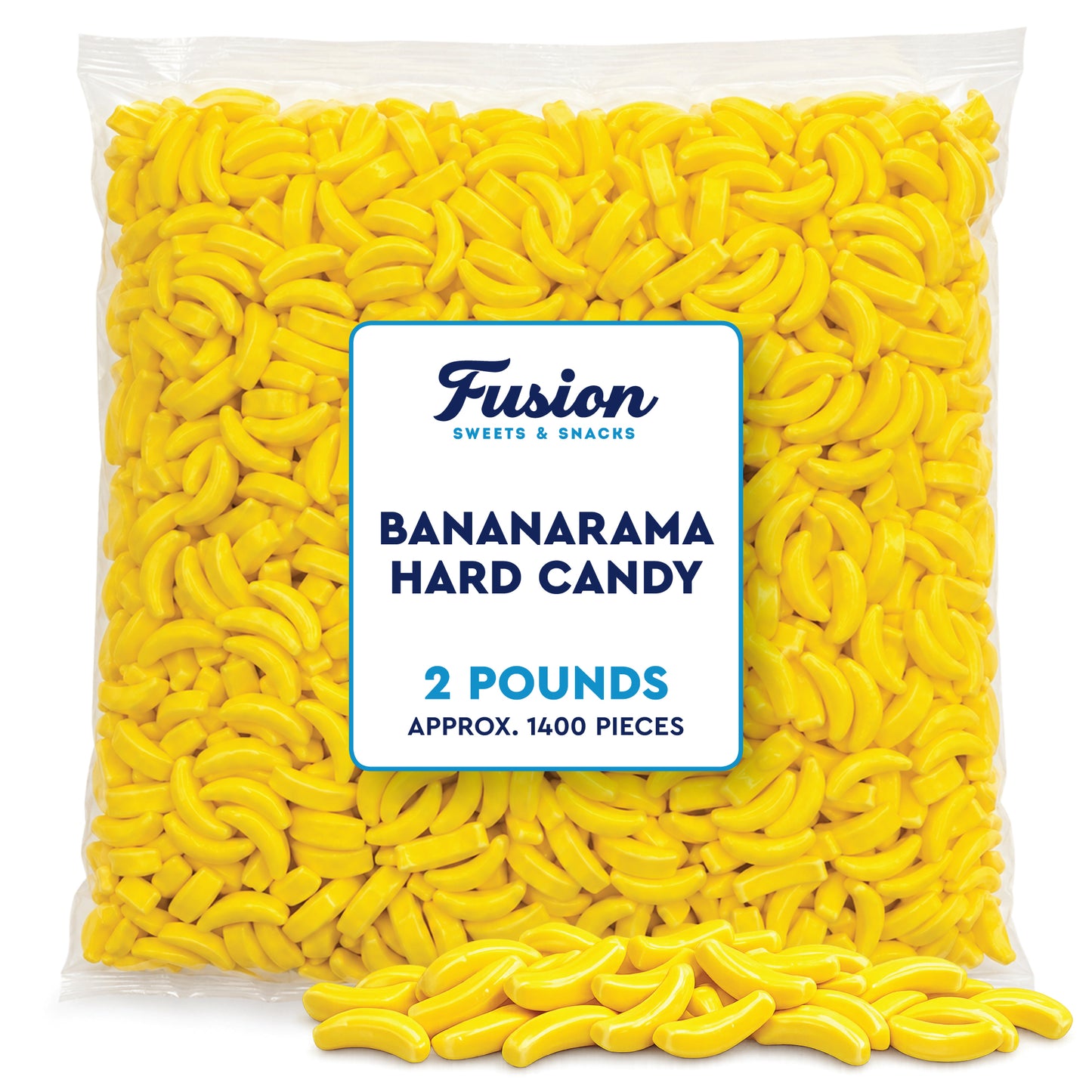 Bananarama Banana Candy – 2 LB Bulk Banana Flavored Hard Candy – Yellow Banana Candies – Candy Bananas for Gumball Machine Refills, Buffets, Party Favors, Gifts & More