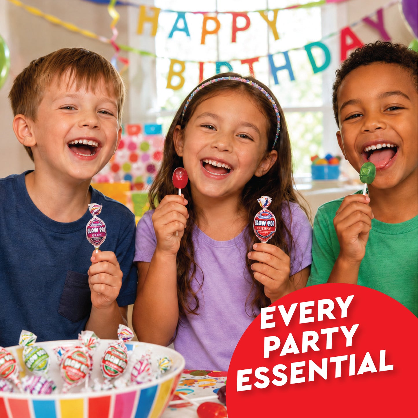 Blow Pops Lollipops – 1 lb Bulk Bag, Assorted Fruit Flavors with Bubble Gum Center