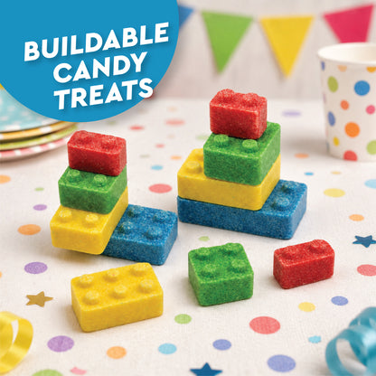 Candy Blocks - 1 Pound, Building Blocks Assorted Fruit Flavor Block Candy