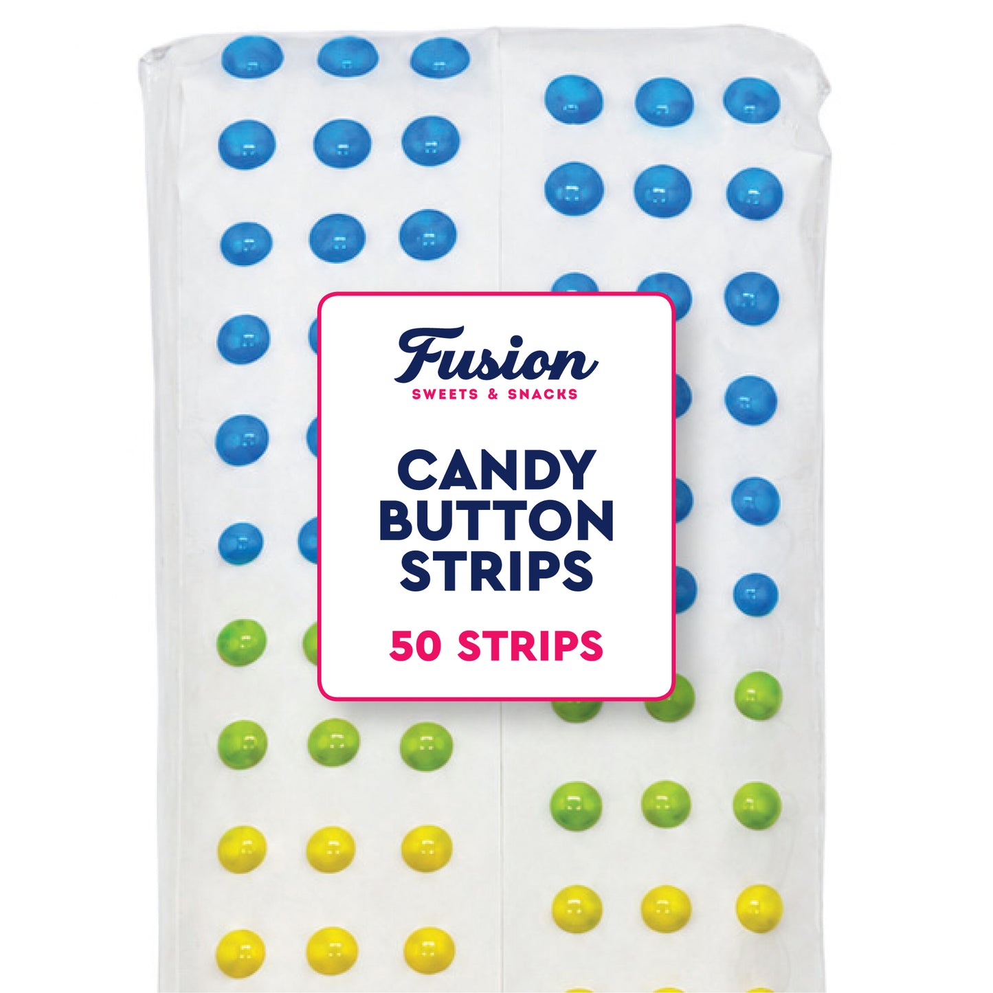 Candy Buttons Strips, Rainbow Buttons on Paper, Approximately 50 Strips of Fruit Flavor Vintage Dots Candy, Rainbow Candies