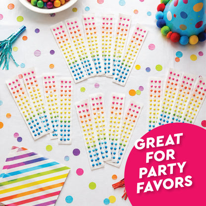 Candy Buttons Strips, Rainbow Buttons on Paper, Approximately 25 Strips of Fruit Flavor Vintage Dots Candies, Pastel Rainbow Candy Buttons on Paper Strips in Bulk G