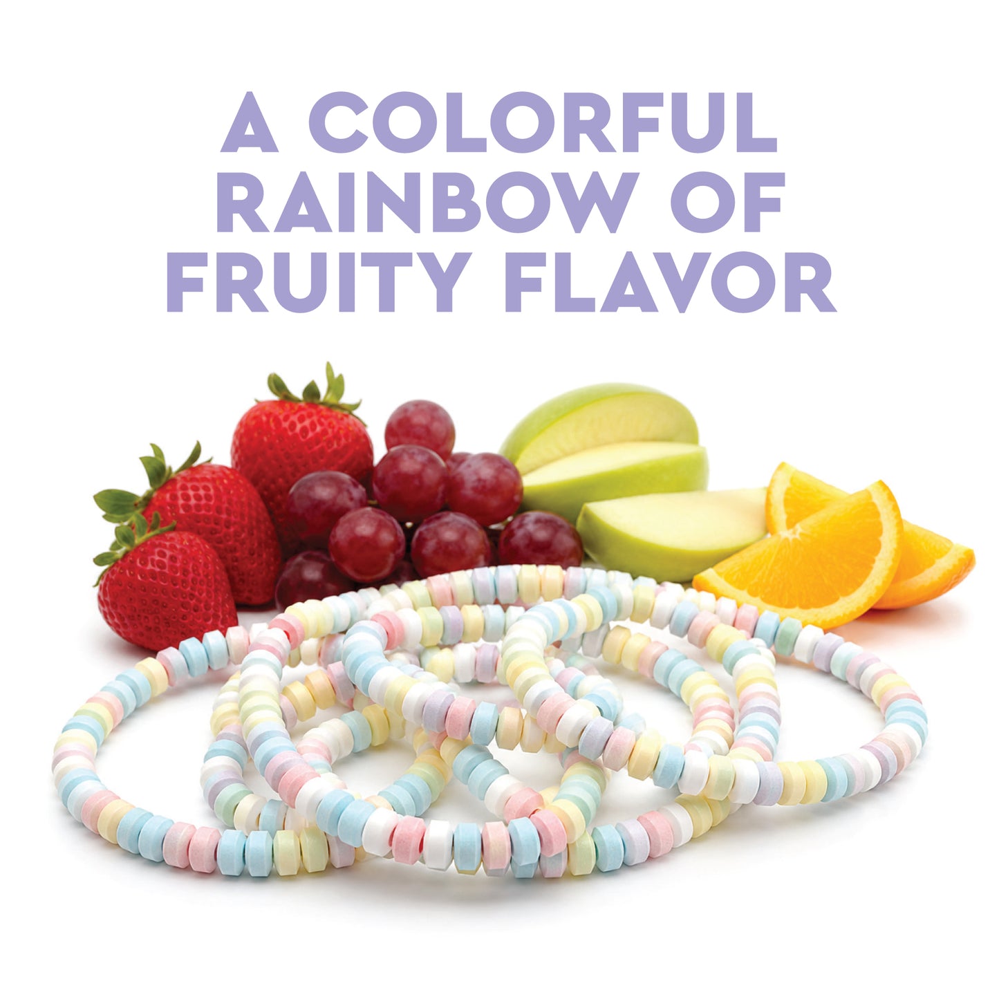 Candy Necklaces 36ct Individually Wrapped Assorted Fruit Flavors | Candy Jewelry for Kids Birthday Party Favor | Retro 80s 90s Bulk Bracelets Goodie Bag | Easter Halloween Valentine