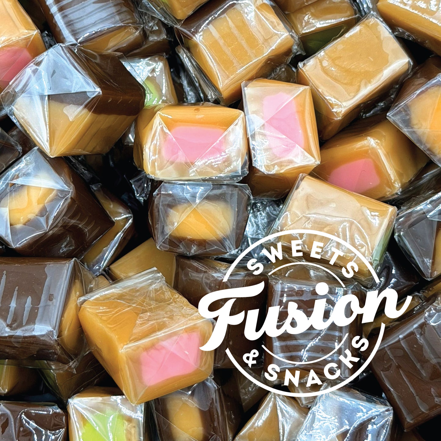 Caramel Candy Mix Assorted Filling – 1 Pound, Individually Wrapped Soft Sweets with Filled Centers – Chewy Caramels, Flavored Caramels – Perfect For Parties, Events, Candy Tables, & More
