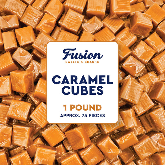 Caramel Cubes Candy Individually Wrapped - 1 Pound Bulk Bag - Caramel Candy Soft Classic Chewy Candy For All Holidays, And Any Occasion