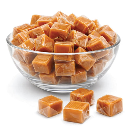 Caramel Cubes Candy Individually Wrapped - 1 Pound Bulk Bag - Caramel Candy Soft Classic Chewy Candy For All Holidays, And Any Occasion