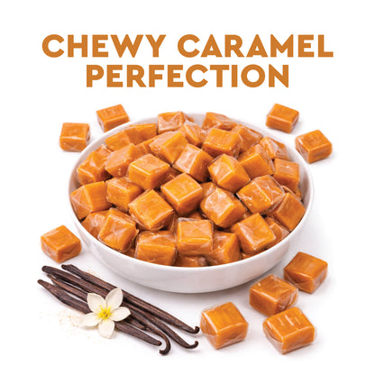 Caramel Cubes Candy Individually Wrapped - 2 Pound Bulk Bag - Caramel Candy Soft Classic Chewy Candy For Holidays, Or Any Occasion