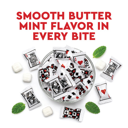 Casino Party Favors Buttermints Candy, 100 Pieces Individually Wrapped – Angel Mints, Vegas Party Favors, Dinner Mints Butter, Casino Candy | Kosher Certified, Card Game Buttermints