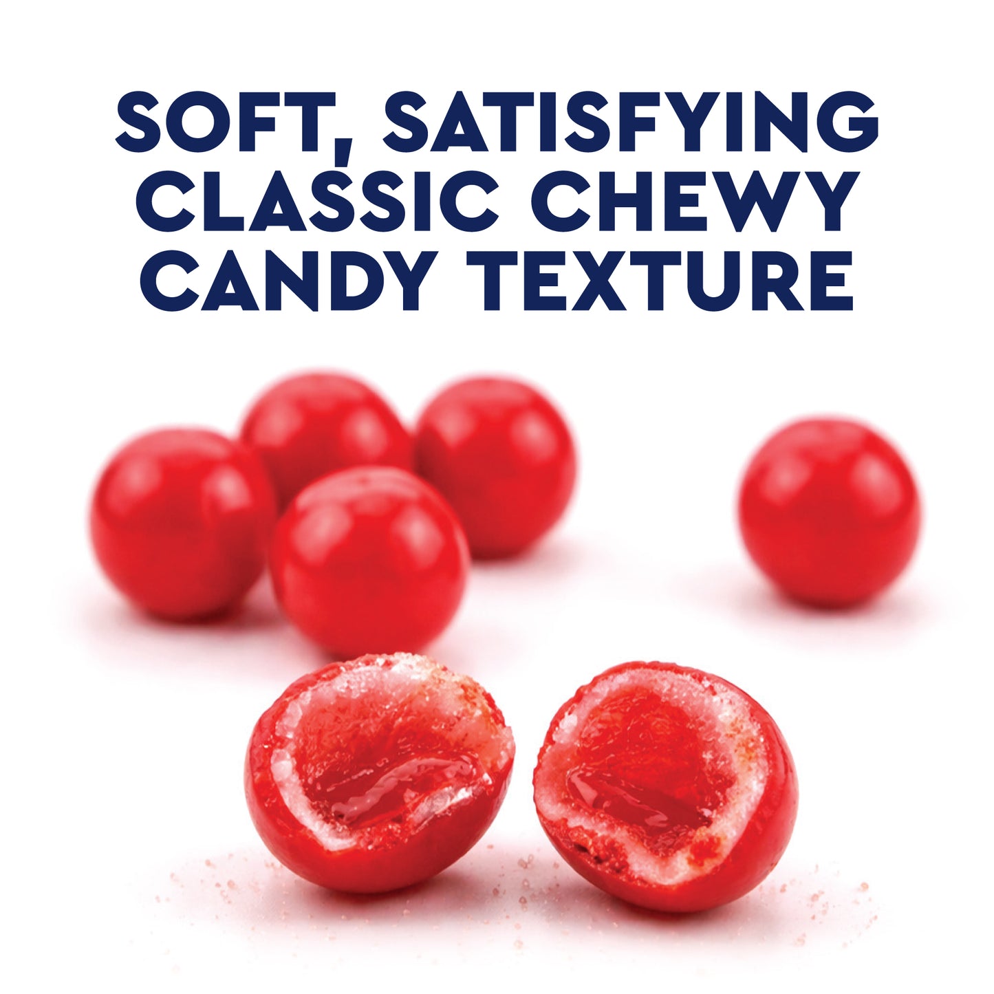 Cherry Sours Candy, 1 Pounds Bulk Cherry Candies - Chewy Candy Balls, Red Sour Balls, Tangy Christmas Candies