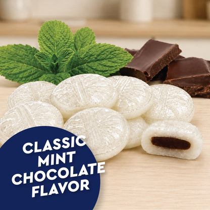 Chocolate Filled Candy - 1 Pound Bulk Bag - Arcor Chocolate Mints Hard Candy, Approx 80 Pieces, Naturally Flavored Treats