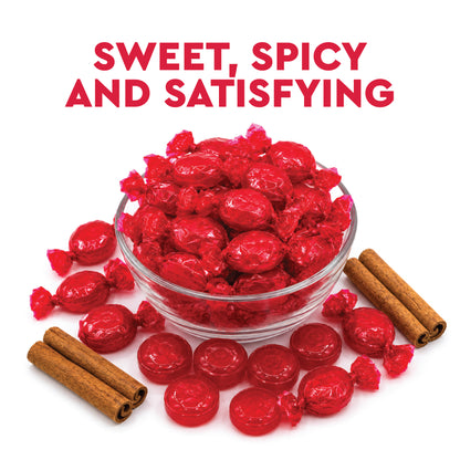 Cinnamon Discs Hard Candy - Bulk 2 Pounds Individually Wrapped Red Cinnamon Candy Disks