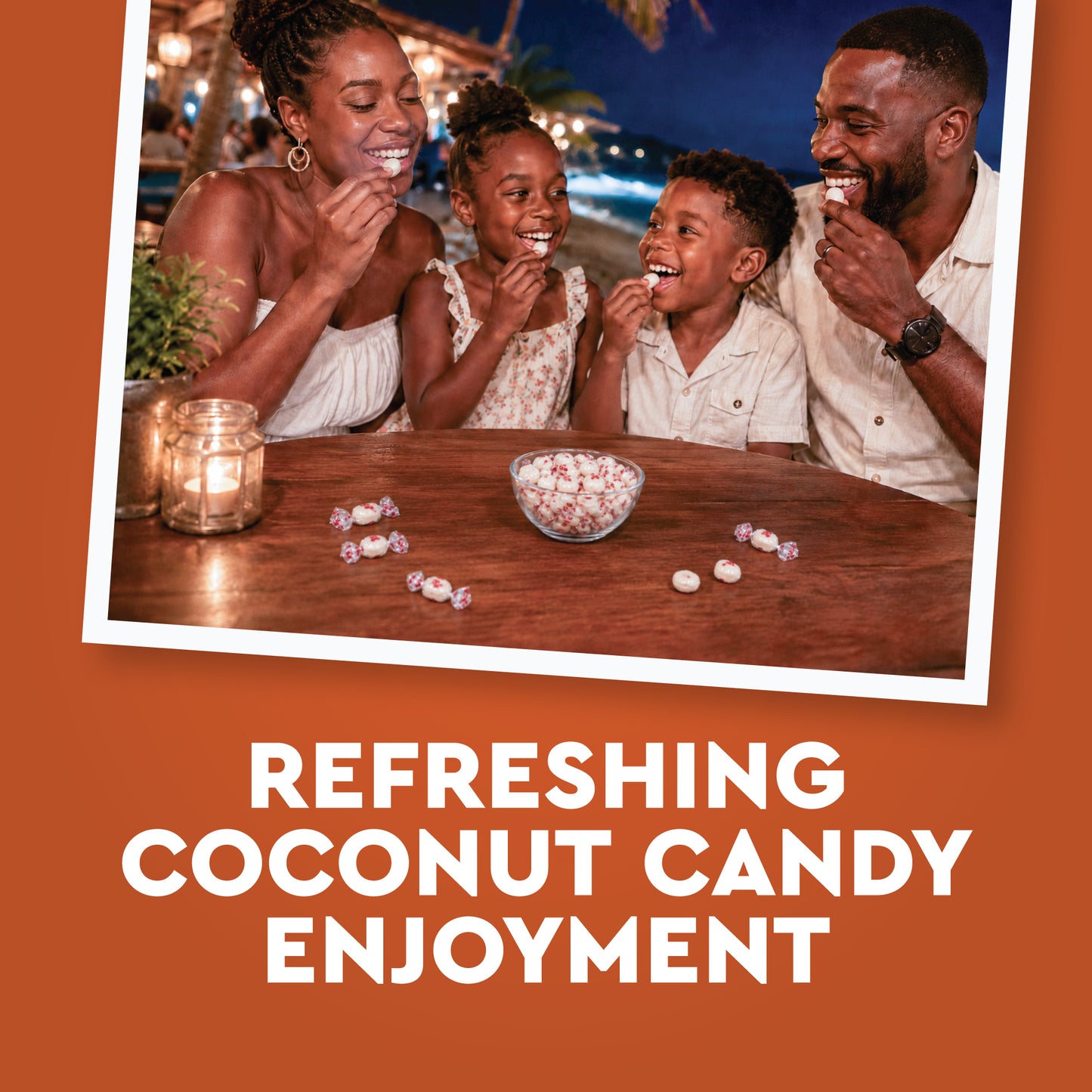 Coconut Hard Candy - 1 Pound Individually Wrapped Candy, Creamy Filled Coconut Candy, Bulk Bag Old Fashioned Treats