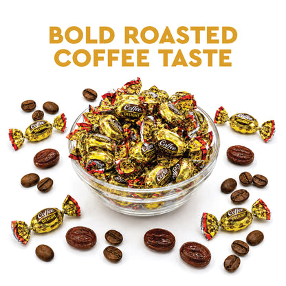 Coffee Delight - 1 Pound Bulk Bag - Coffee Candy Individually Wrapped - Hard Candy, Gluten Free Treat, Made With Real Beans