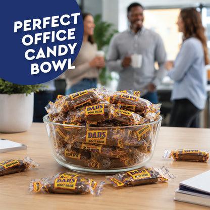 Dad's Root Beer Barrels - Rootbeer Barrels Hard Candy - 2 Pounds Bulk Bag (Approximately 100 count) - Old Fashioned Candies - Individually Wrapped Dad's Root Beer Barrels