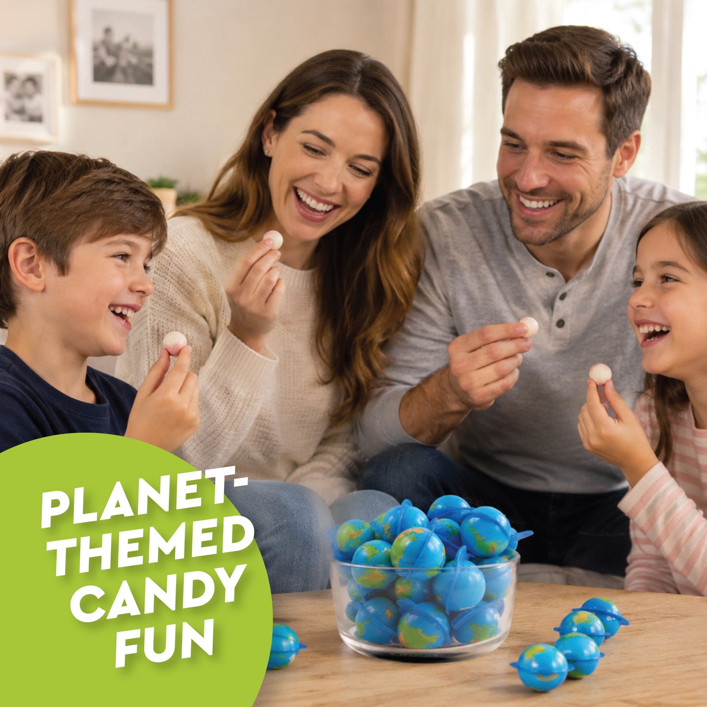 Earth Gummies 30 Count, Individually Wrapped Fruity Liquid Center Candy | Jelly-filled Gooey Center, Fun Globe Shaped Gummy Candy, Great For Parties, Classroom & Gifting