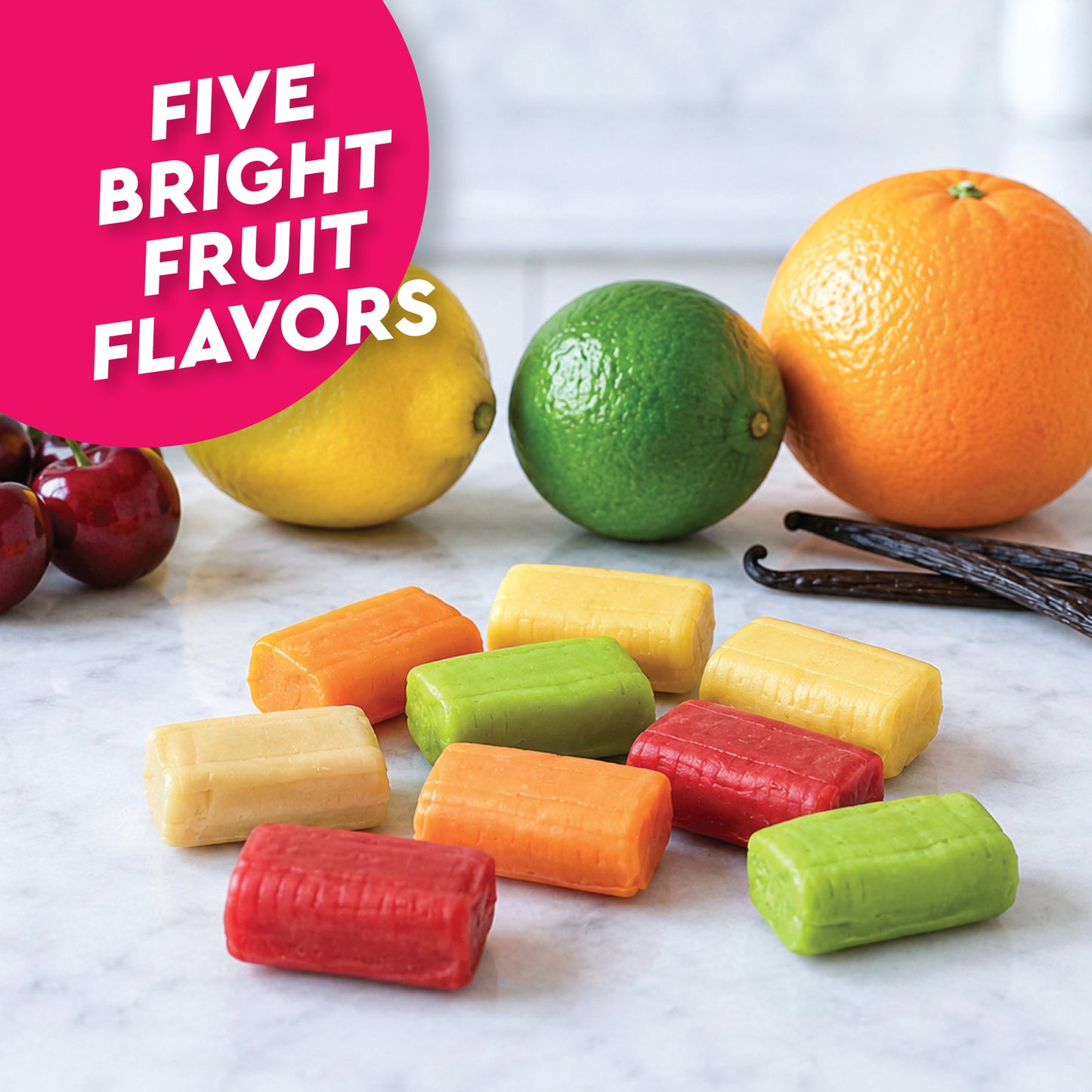 Tootsie Fruit Chews Candy - 2 Pounds Bulk Bag, Fruit Chews Rolls, 5 Assorted Flavors, Soft & Fruity Taffy Candy, Individually Wrapped Gluten Free Treats