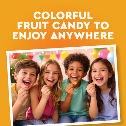 Fruit Filled Hard Candy - Assorted 2 Pounds Bulk Bag, Arcor Bon Bon Fruitfuls candy, Individually Wrapped Hard Candy