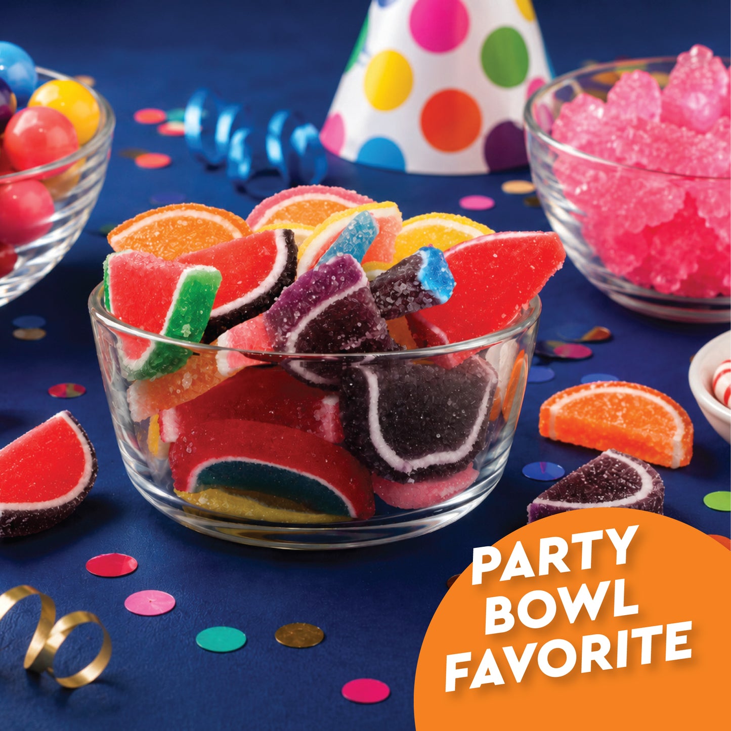 Jelly Fruit Slices Candy – 1 Pound Bulk Individually Wrapped | Assorted Sugared Wedges, Classic Old Fashioned Nostalgic Gummy, Kosher, Gluten Free, Nut Free, Fat Free, Soy Free