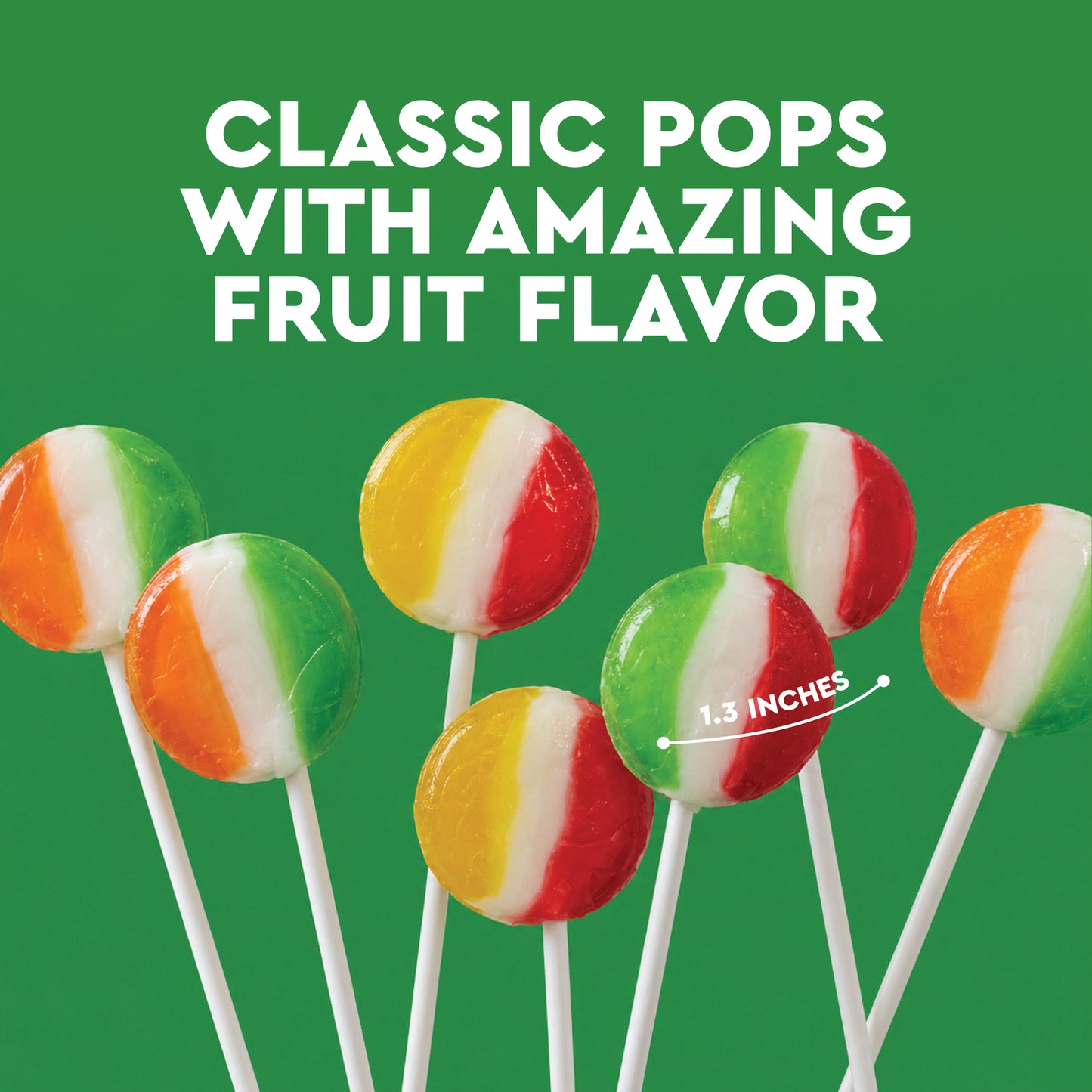 Fruit Rainbow Lollipop Assorted Mix - 2 Pounds - Bulk Suckers Individually Wrapped, Assorted Fruit Rainbow Flavors, Round & Flat Lollipops, Party Favors, Office Candy Bowl, Kids Treat Bag Filler, Classroom Treats