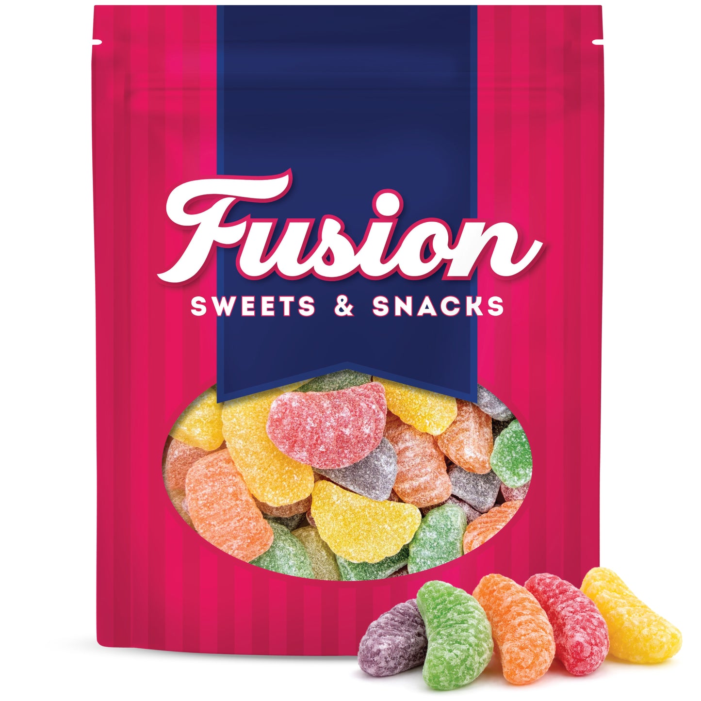 Assorted Fruit Slices Jelly Candy – 2 Pound Bulk Bag Of Old-Fashioned Sugar-Dusted Gum Drops, Orange Slices, Jelly Fruit Mix, Nostalgic Soft Gems for Gifts & Bowls
